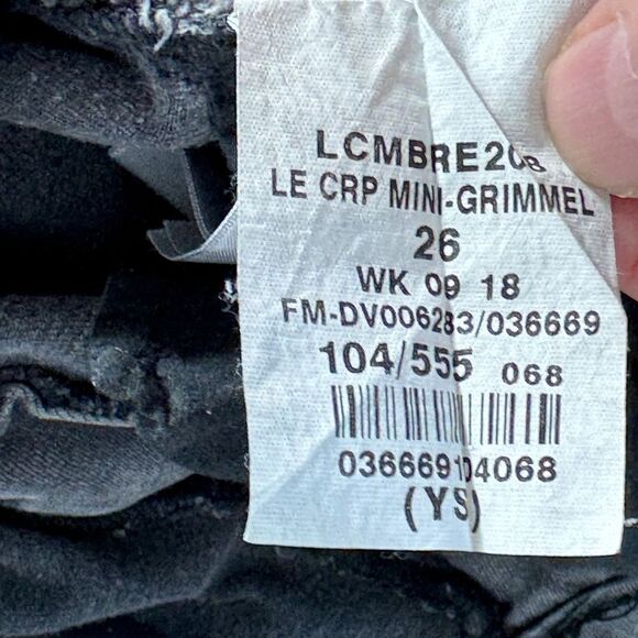 Frame Le Crop Mini Boot Grey Cropped Jeans Sz 26 - Picture 11 of 11